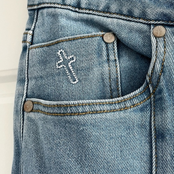 The Ragged Priest Low Rider Bootcut Jeans Size 24 Light Denim Stretch New - Picture 7 of 16